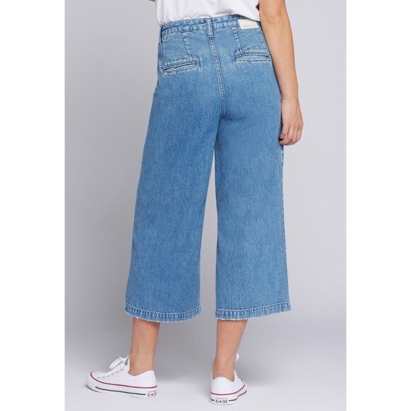 Anthropologie Current/Elliott The Forum High-Rise Wide-Leg Jeans Women's Sz 30 k - Picture 3 of 10